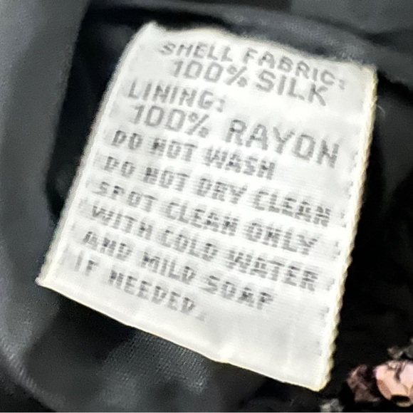 Vintage Oleg Cassini Black Silk Rayon Sequin Top Small - Picture 12 of 13